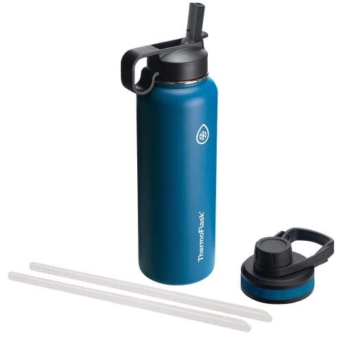 ThermoFlask 40-Oz Vacuum Insulated Stainless Steel Bottle with Chug & Straw Lids — $15.99 (47% off)