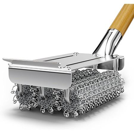 House Again 18" Bristle-Free Stainless Steel BBQ Grill Brush with Scraper — $11.53 with code IPZY0W2D (was $23.07)