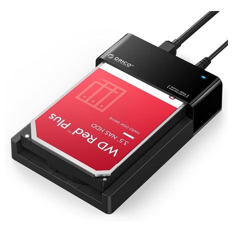 ORICO Lay-Flat USB 3.0 to SATA Hard Drive Docking Station (2.5"/3.5" HDD & SSD, up to 24TB) — $17.46 with code (30% off)
