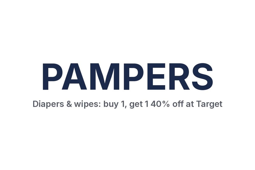Target Circle: buy 1, get 1 40% off diapers, training pants & wipes