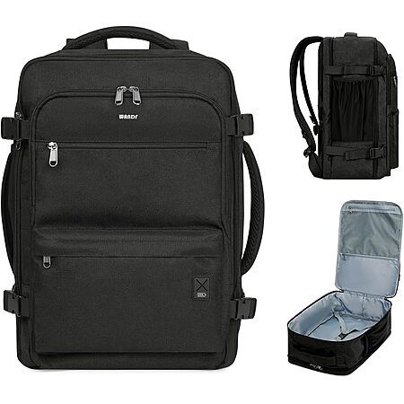 WANDF 18x14x8 Personal Item Travel Backpack — $19.99 with code 4C5QPB6C (50% off)